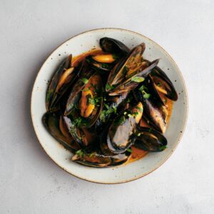 Conchas: Almejas, mejillones, entre otros.